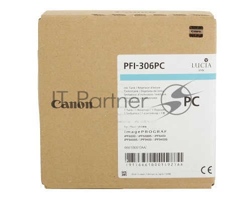 Картридж струйный Canon PFI-306 PC фото голубой для iPF8300S/8400/9400S/9400 (6661B001)