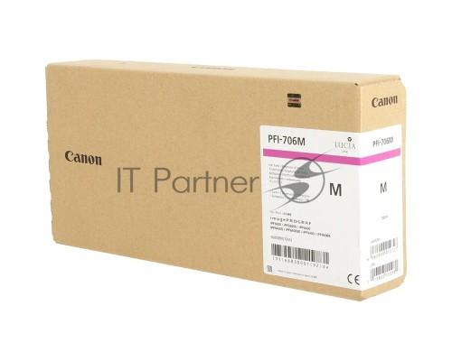 Картридж струйный Canon PFI-706 M пурпурный для iPF8300S/8400/9400S/9400 (6683B001)