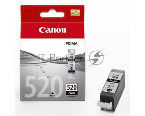 Картридж струйный Canon PGI-520BK 2932B012 черный x2уп. (19 мл) для Canon Pixma iP3600/4600/MP540/620