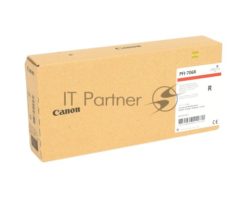 Картридж струйный Canon PFI-706 R красный для iPF8400/9400 (6687B001)