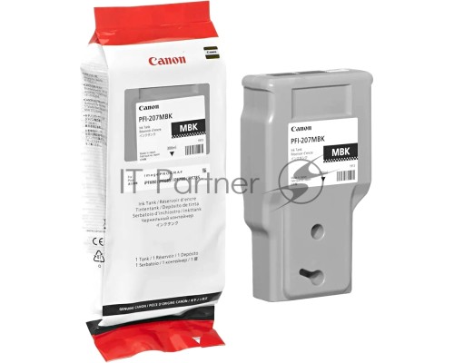 Картридж струйный Canon PFI-207 MBK черный матовый для для iPF680/685/780/785 300ml (8788B001)