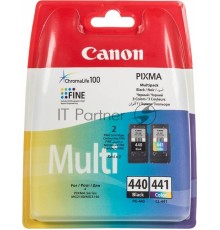 Картридж струйный Canon PG-440/CL-441 5219B005 черный/трехцветный x2уп. для Canon MG2140/MG3140 (180стр.)