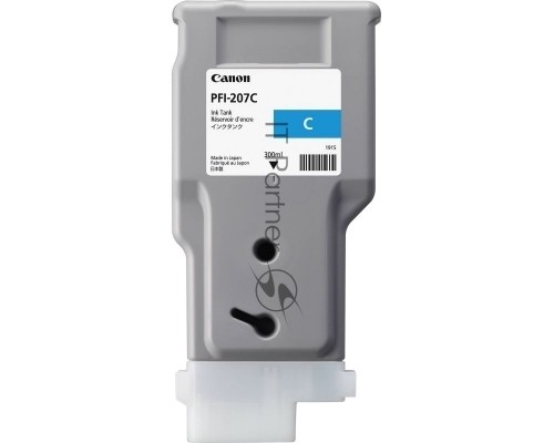 Картридж струйный Canon PFI-207 C голубой для для iPF680/685/780/785 300ml (8790B001)