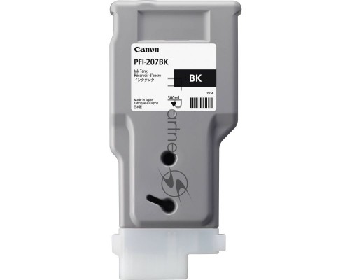 Картридж струйный Canon PFI-207 BK (8789B001) черный (300 мл)  для Canon imagePROGRAPH iPF680, 685, 780, 785