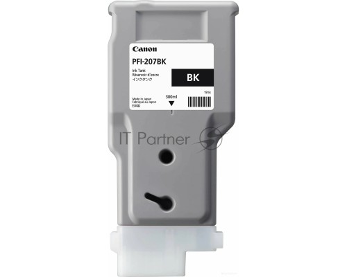 Картридж струйный Canon PFI-207 BK (8789B001) черный (300 мл)  для Canon imagePROGRAPH iPF680, 685, 780, 785