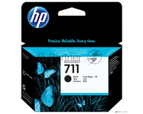 Картридж струйный HP №711 CZ133A черный для HP DJ T120/T520 (80мл) Картридж струйный HP №711 CZ133A черный для HP DJ T120/T520 (80мл)