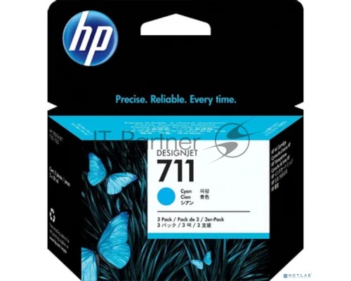 Картридж струйный HP №711 CZ134A голубой x3уп. для HP DJ T120/T520 (29мл) Картридж струйный HP №711 CZ134A голубой x3уп. для HP DJ T120/T520 (29мл)