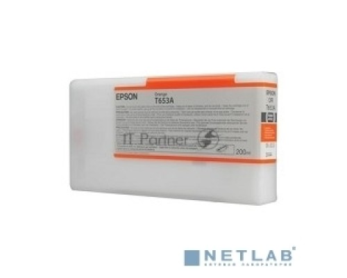Картридж струйный Epson C13T653A00 оранжевый для Stylus Pro 4900 (200ml)