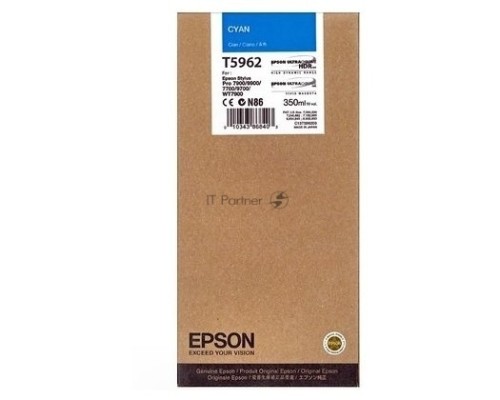 Картридж струйный Epson C13T596200 голубой (350 мл) для Stylus Pro 7900/9900