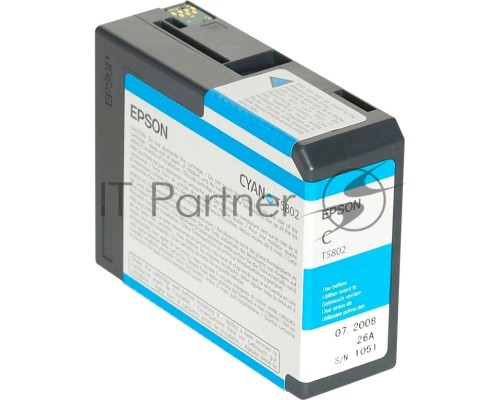 Струйный картридж EPSON C13T580200 для Stylus Pro 3800 80 мл голубой