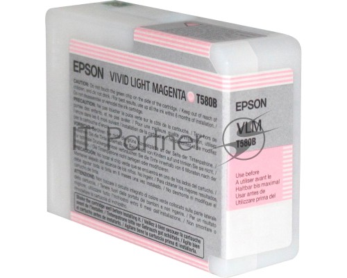 Картридж струйный Epson C13T580B00 светло-пурпурный (80ml)