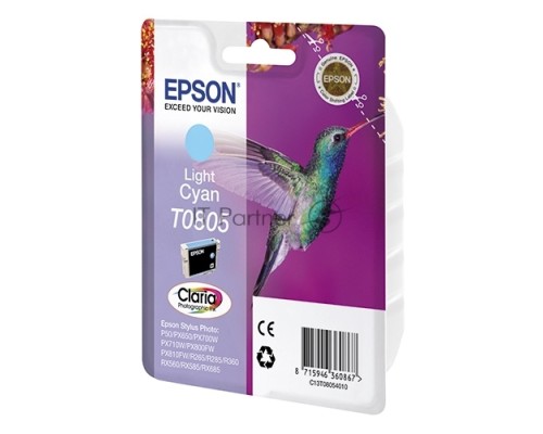 Картридж струйный Epson C13T08054011 светло-голубой для Epson St Ph P50/PX660/PX720WD (330стр.)