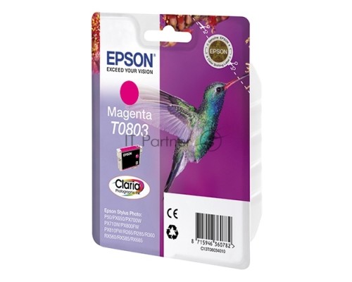 Картридж струйный Epson C13T08034011 пурпурный (330 стр.) для Epson St Ph P50/PX660/PX720WD