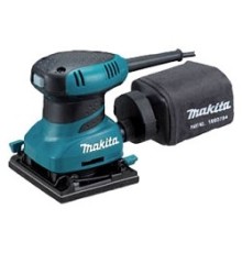 Makita BO4555 Вибрационная шлифовальная машина [BO4555] {200Вт,114х102мм,14000об\м,ампл-1.5мм,1.1кг,кор,п\сборник,зажим\липучка }