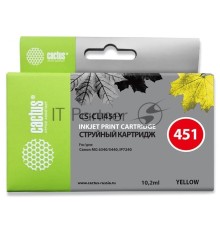 Картридж струйный Cactus CS-CLI451Y желтый (10.2 мл) для Canon MG 6340/5440/IP7240