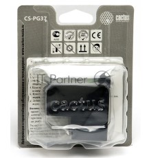 Картридж струйный Cactus CS-PG37 черный (9 мл) для Canon Pixma iP1800/iP1900/iP2500/iP2600/MP140/MP190/MP210/MP220/MP470/MX300/MX310a