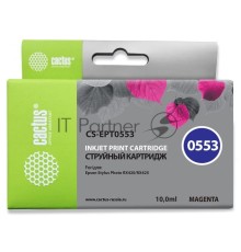 Картридж струйный Cactus CS-EPT0553 пурпурный (10 мл) для Epson Stylus RX520/Stylus Photo R240