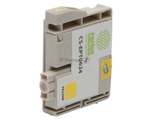Картридж струйный Cactus CS-EPT0634 желтый (10 мл) для Epson Stylus C67/C87/CX3700/CX4100/CX4700
