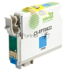 Картридж струйный Cactus CS-EPT0822 голубой (13,8 мл) для Epson Stylus Photo R270/290/RX590