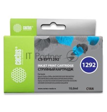 Картридж струйный Cactus CS-EPT1292 голубой (10 мл) для Epson Stylus Office B42/BX305/BX305F/BX320/BX525/BX625/SX420/SX425