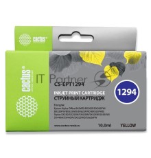Картридж струйный Cactus CS-EPT1294 желтый (10 мл) для Epson Stylus Office B42/BX305/BX305F/BX320/BX525/BX625/SX420/SX425