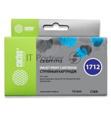 Картридж струйный Cactus CS-EPT1712 голубой (10 мл) для Epson Expression Home XP-33/103/203/207/303/306/403/406