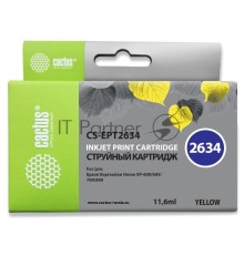 Картридж струйный Cactus CS-EPT2634 желтый (11.6 мл) для Epson Expression Home XP-600/605/700/800