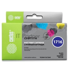 Картридж струйный Cactus CS-EPT1716 многоцветный (44.6 мл) для Epson Expression Home XP-33/103/203