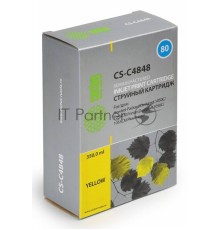Картридж струйный Cactus CS-C4848 №80 жёлтый (350 мл.) для HP DesignJet 1050C/1055CM/1000