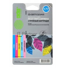 Картридж струйный Cactus CS-C8771/2/3/4/5 №177 многоцветный (11.4 мл.) для HP PS 2113/3313/8253/8200