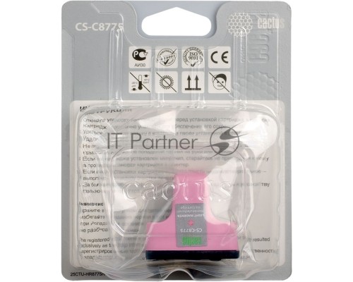 Картридж струйный Cactus CS-C8775 №177 светло-пурпурный (11.4 мл) для HP PS 3213/3313/8253/C5183/C6183/C6283/C7183/C7283/C8183/D7163/D7263/D7363/D7463