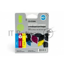 Картридж струйный Cactus CS-CC656 №901 многоцветный (18 мл.) для HP DJ 4500 series/J4524/J4535/J4580/J4624/J4660/J4680