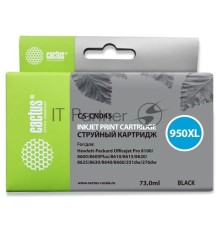 Картридж струйный Cactus CS-CN045 №950XL черный (73 мл) для HP OfficeJet Pro 8100/8600