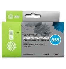 Картридж струйный Cactus CS-CZ110AE голубой для №655 HP DJ IA 3525/5525/4515/4525 (14,6ml)