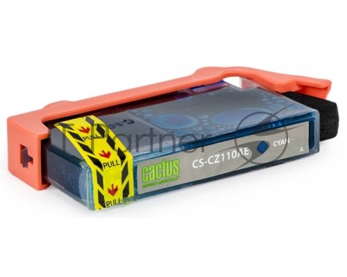 Картридж струйный Cactus CS-CZ110AE голубой для №655 HP DJ IA 3525/5525/4515/4525 (14,6ml)