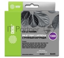 Картридж струйный Cactus CS-LC1000BK черный для Brother DCP 130C/ 330С, MFC-240C/ 5460CN (22,6ml)