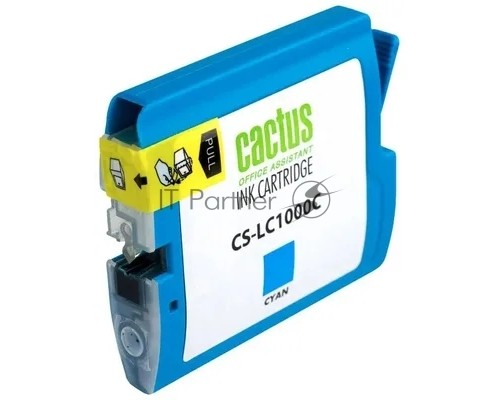 Картридж струйный Cactus CS-LC1000C голубой (20 мл) для Brother DCP 130C/ 330С, MFC-240C/ 5460CN