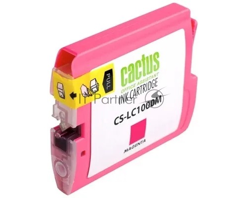 Картридж струйный Cactus CS-LC1000M пурпурный (20 мл) для Brother DCP 130C/ 330С, MFC-240C/ 5460CN