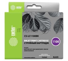 Картридж струйный Cactus CS-LC1100BK черный (16 мл) для Brother DCP-385c/6690cw/MFC-990/5890/5895/6490