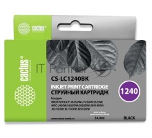 Картридж струйный Cactus CS-LC1240BK черный (24 мл) для Brother MFC-J6510/6910DW