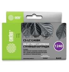 Картридж струйный Cactus CS-LC1240BK черный (24 мл) для Brother MFC-J6510/6910DW