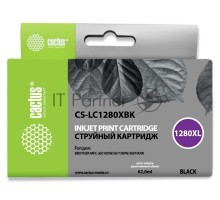 Картридж струйный Cactus CS-LC1280XBK черный (62 мл) для Brother MFC-J6510/6910DW