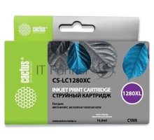 Картридж струйный Cactus CS-LC1280XC голубой (16,6 мл) для Brother MFC-J6510/6910DW