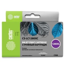 Картридж струйный Cactus CS-LC1280XC голубой (16,6 мл) для Brother MFC-J6510/6910DW