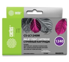 Картридж струйный Cactus CS-LC1240M пурпурный (12 мл) для Brother MFC-J6510/6910DW