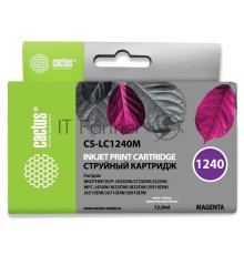 Картридж струйный Cactus CS-LC1240M пурпурный (12 мл) для Brother MFC-J6510/6910DW