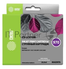 Картридж струйный Cactus CS-LC970M пурпурный для Brother DCP-135C/150C/MFC-235C (20ml)
