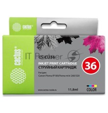 Картридж струйный Cactus CS-CLI36 цветной (11.8 мл.) для CANON Pixma iP 100/ MiNi 260