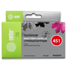 Картридж струйный Cactus CS-CLI451M пурпурный (10.2 мл) для Canon MG 6340/5440/IP7240