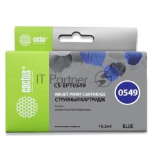 Картридж струйный Cactus CS-EPT0549 синий для Epson Stylus Photo R800/ R1800 (16,2ml)
